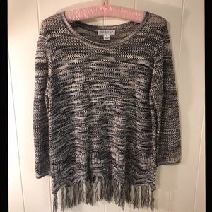 Women’s grey sweater, long sleeve, small